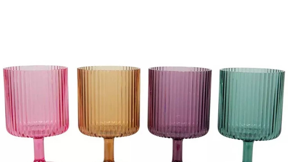 Hobby Lobby's $12 Colorful Wine Glasses Are Strikingly Similar to a Pier 1 Set Over 8x the Price 