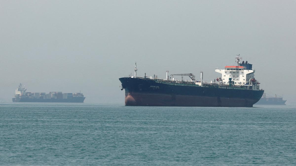 Vessels in the Strait of Hormuz, Iran, May 22, 2026. Majid Asgaripour/WANA (West Asia News Agency) via REUTERS
