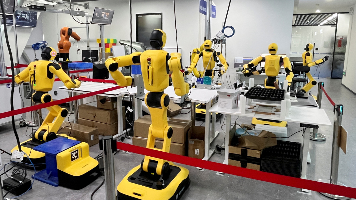 Chinese startup DexForce trains humanoid robots using virtual data to slash costs 