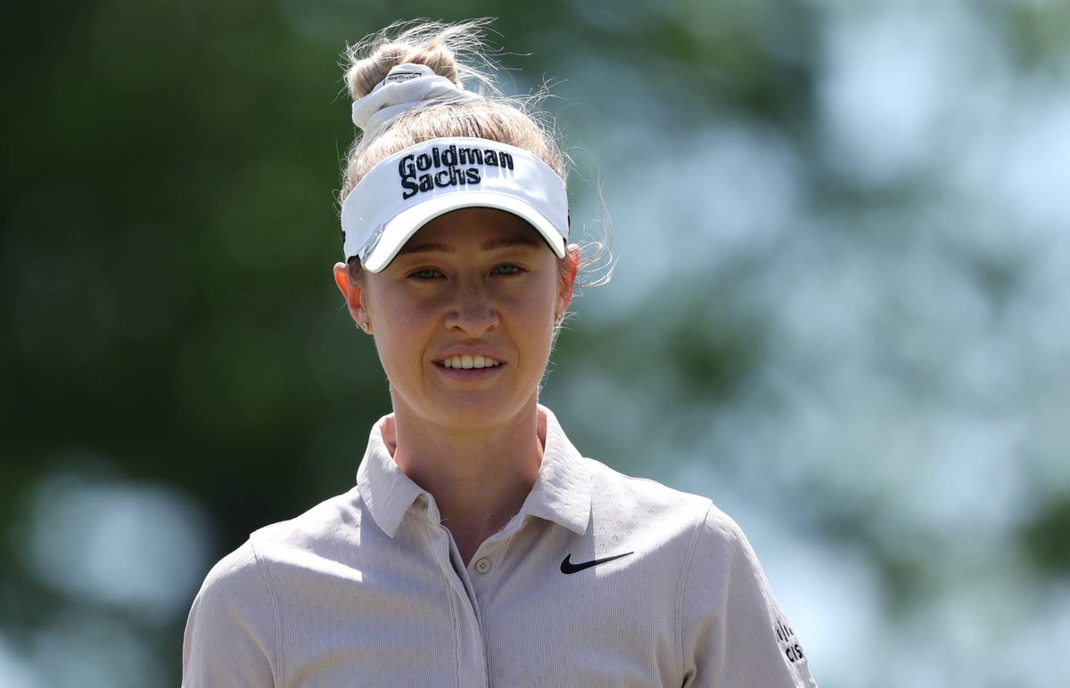  LANCASTER, PENNSYLVANIA - MAY 30: Nelly Korda of the United States looks on during the first round of the U.S. Women's Open Presented by Ally at Lancaster Country Club on May 30, 2024 in Lancaster, Pennsylvania. (Photo by Patrick Smith/Getty Images) 