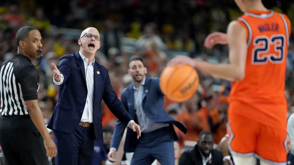 Postgame Handshake Between Dan Hurley, Keaton Wagler Draws NCAA's Attention 