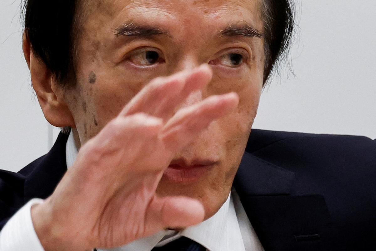 FILE PHOTO: Bank of Japan Governor Kazuo Ueda attends a press conference after a BOJ policy meeting in Tokyo, Japan, March 19, 2026. REUTERS/Kim Kyung-Hoon/File Photo