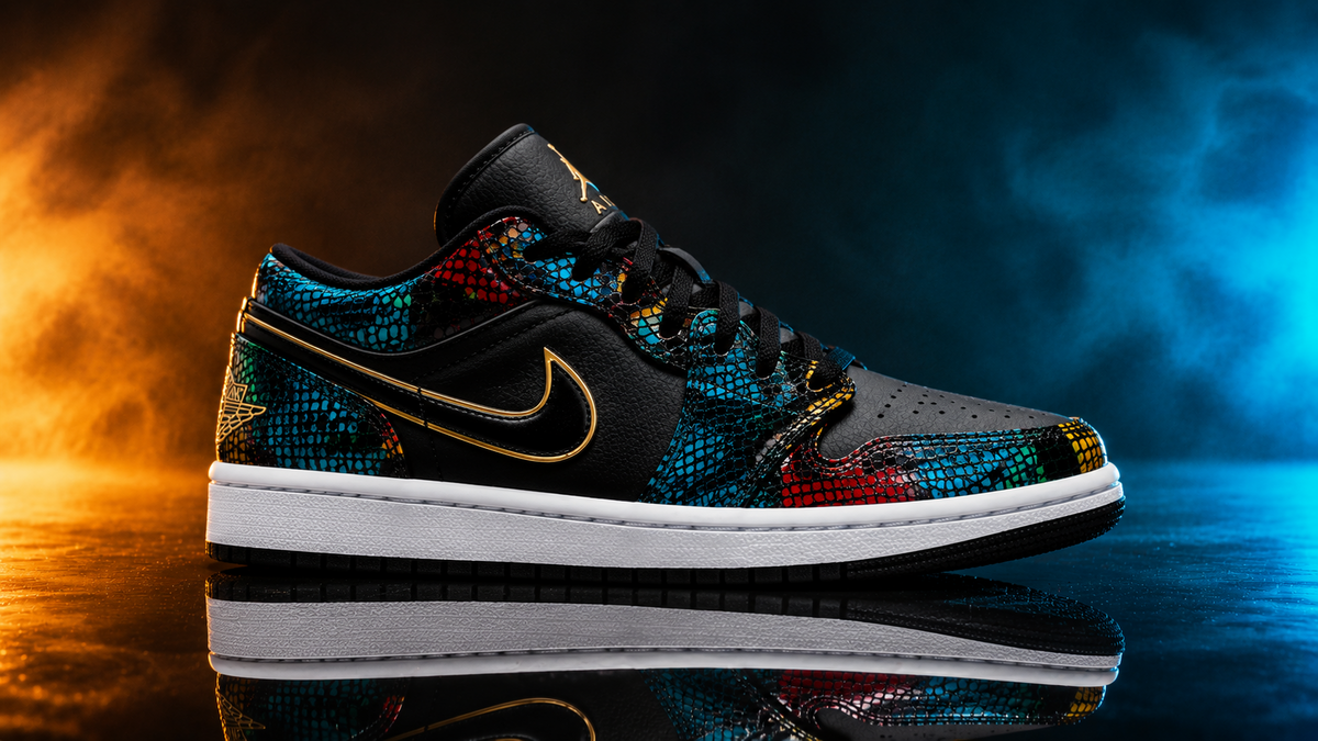  Air Jordan 1 Low Snakeskin SoleRetriever h/t RabaKali