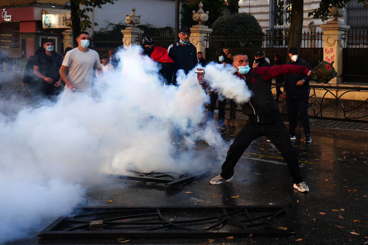 Albanian students protest over education, jobs, clash with police ...