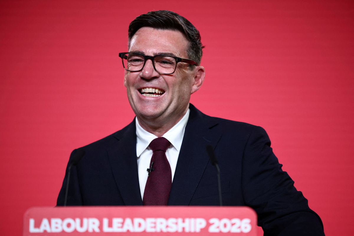 Andy Burnham speaks after being confirmed as the Labour Party's new leader and the country's next Prime Minister, during 'Labour's Special Conference' in London, Britain, July 17, 2026. HENRY NICHOLLS/Pool via REUTERS