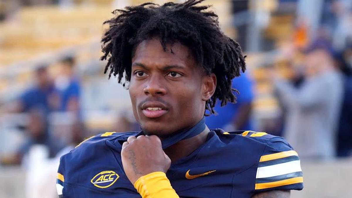 Sep 6, 2025; Berkeley, California, USA; California Golden Bears defensive back Hezekiah Masses (5) after the game against the Texas Southern Tigers at California Memorial Stadium. Mandatory Credit: Darren Yamashita-Imagn Images | Darren Yamashita-Imagn Images 