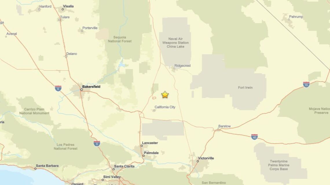2.1 magnitude earthquake shakes near Johannesburg, CA on Aug. 23 