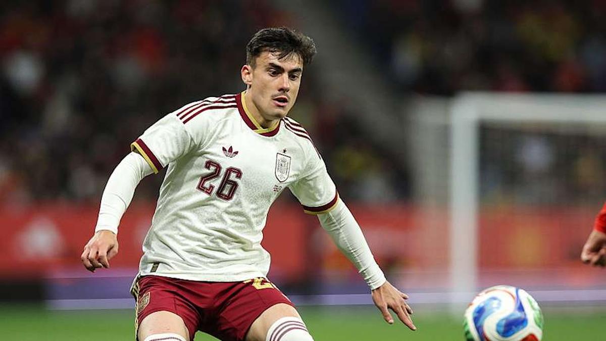  Barrenetxea made his international debut in March 2026. | Xavi Bonilla/DeFodi Images/DeFodi/Getty Images 