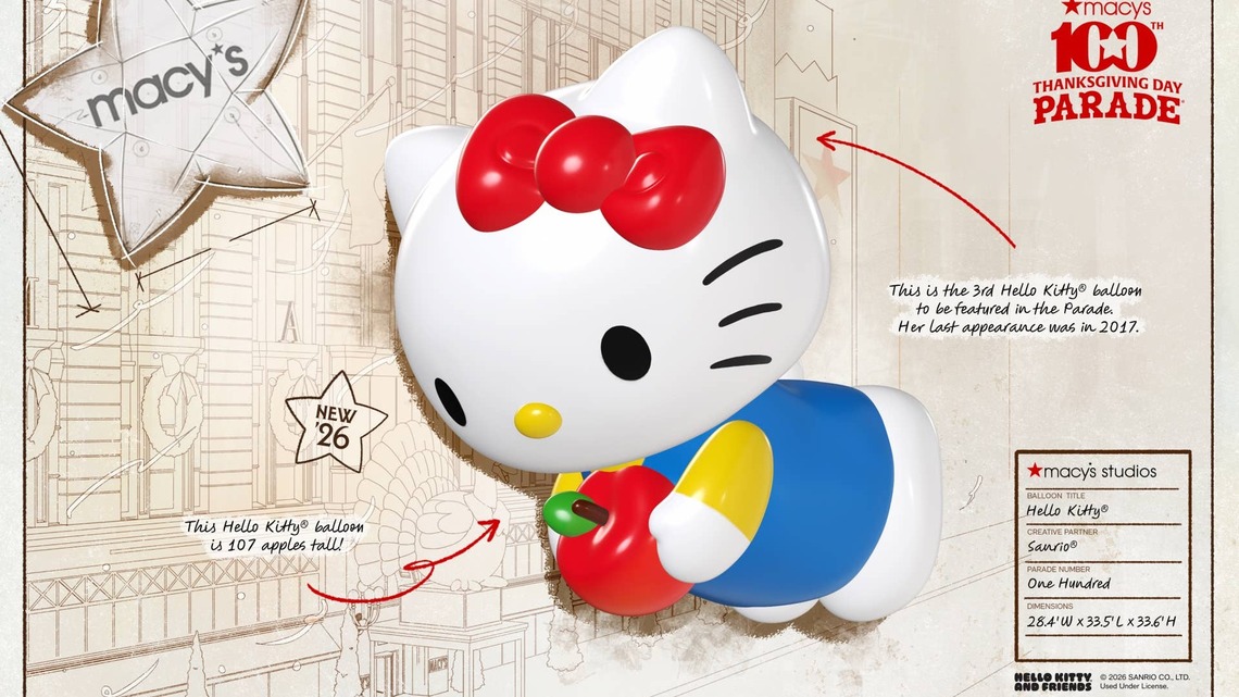 Hello Kitty Is Returning to the Macy's Thanksgiving Day Parade After 9 Years-See Her New Look 