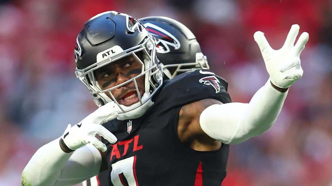  Kyle Pitts was selected by the Falcons with the No. 4 pick in the 2021 NFL draft. | Mark J. Rebilas-Imagn Images 