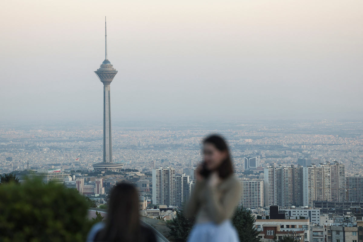 A view of Milad Tower,  in Tehran, Iran, June 15, 2026. Majid Asgaripour/WANA (West Asia News Agency) via REUTERS