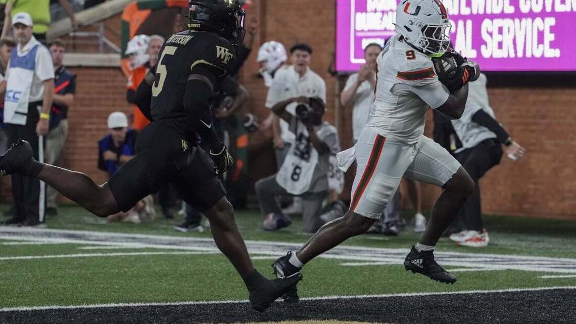 Darian Mensah's record accuracy carries No. 5 Miami past Wake Forest 