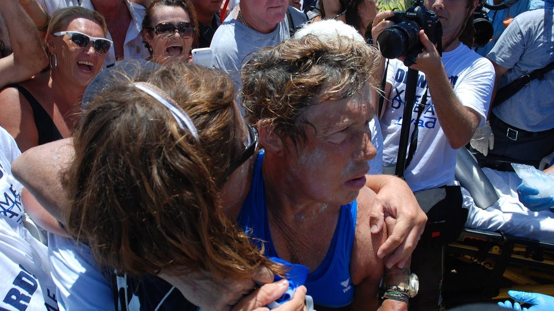 At 64, Diana Nyad swam 110 miles from Cuba to Florida in about 53 hours; it was her 5th attempt at the crossing, the first in 1978 