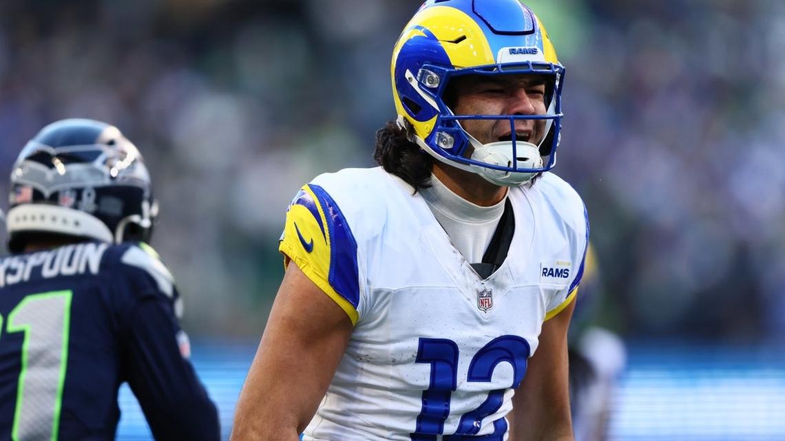 Rams WR Puka Nacua joins team for workouts