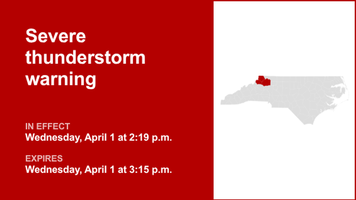 UPDATE: Look for quarter-sized hail with thunderstorms in Wilkes County 
