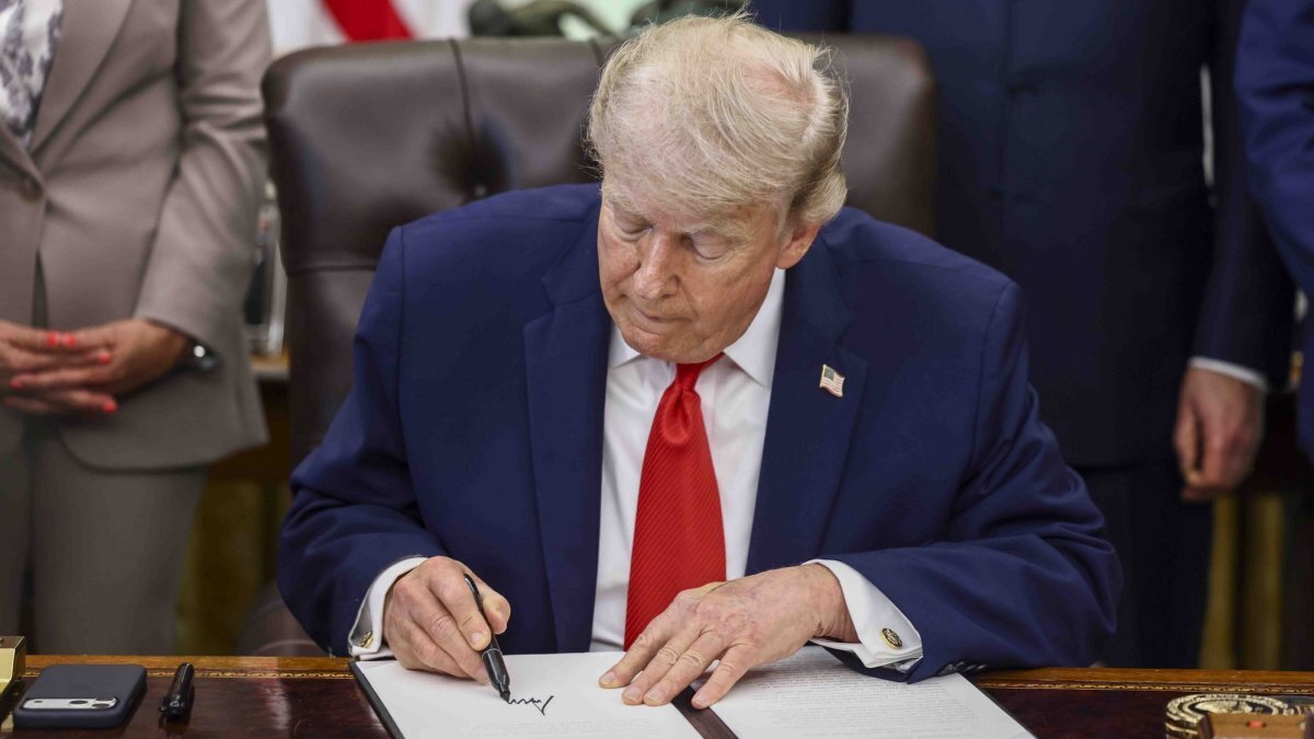 U.S. President Donald Trump has announced that alleged Tren de Aragua leader Hector Rusthenford Guerrero Flores was killed in Venezuela during a joint strike between U.S. and Venezuelan security forces this week. File Photo by Jim Lo Scalzo/UPI