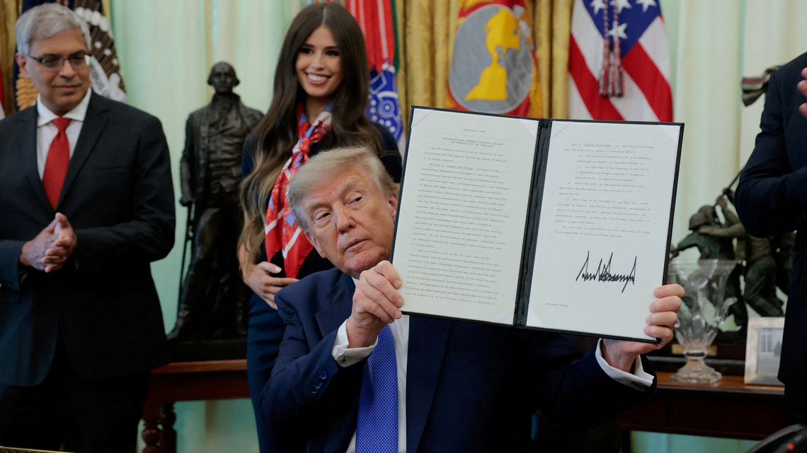 Explainer-Trump's childhood vaccine order: what it does and what doctors say 