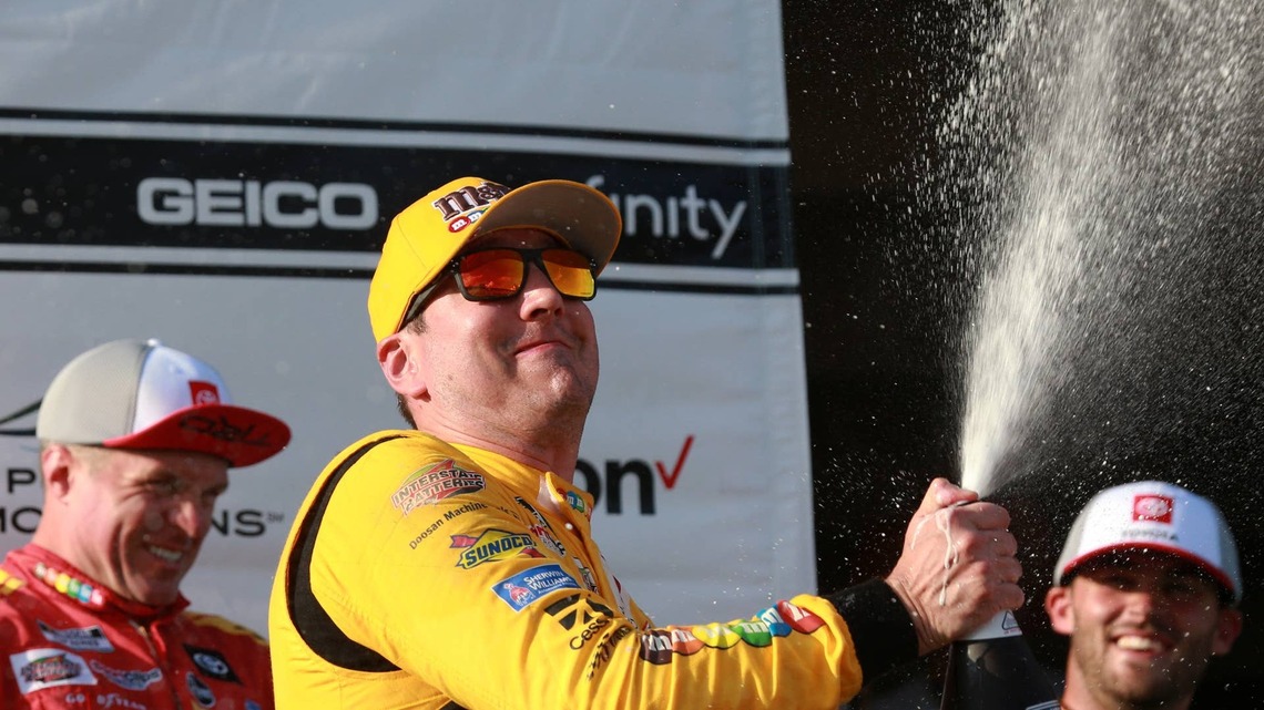 Pocono Raceway Honoring Kyle Busch with Special Finish Line Design 
