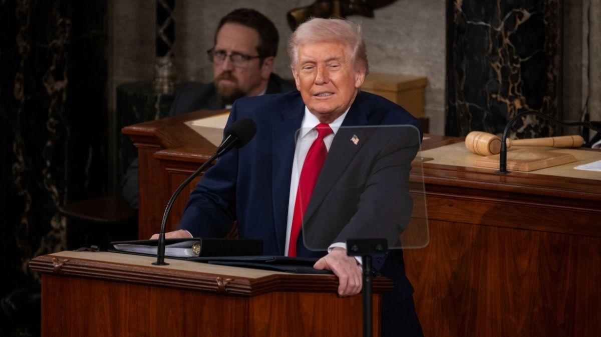 President Donald Trump at the 2026 State of the Union addressGetty