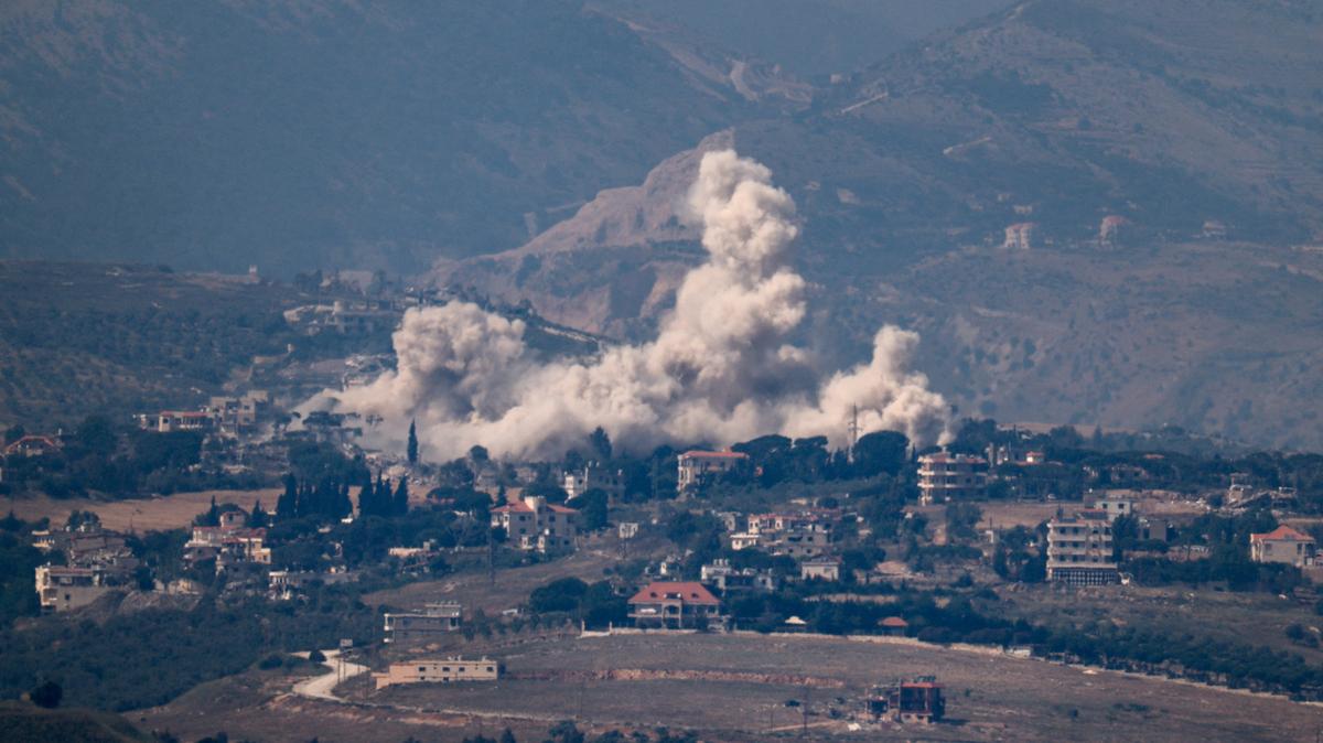 Smoke rises in Lebanon following an air strike, as seen from the Israeli side of the Israel-Lebanon border, June 1, 2026. REUTERS/Amir Cohen