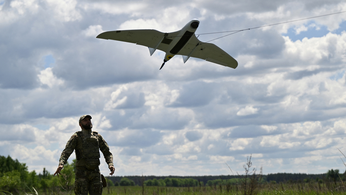 Commentary: Ukraine's cheap drones and combat robots offer hope for the good guys