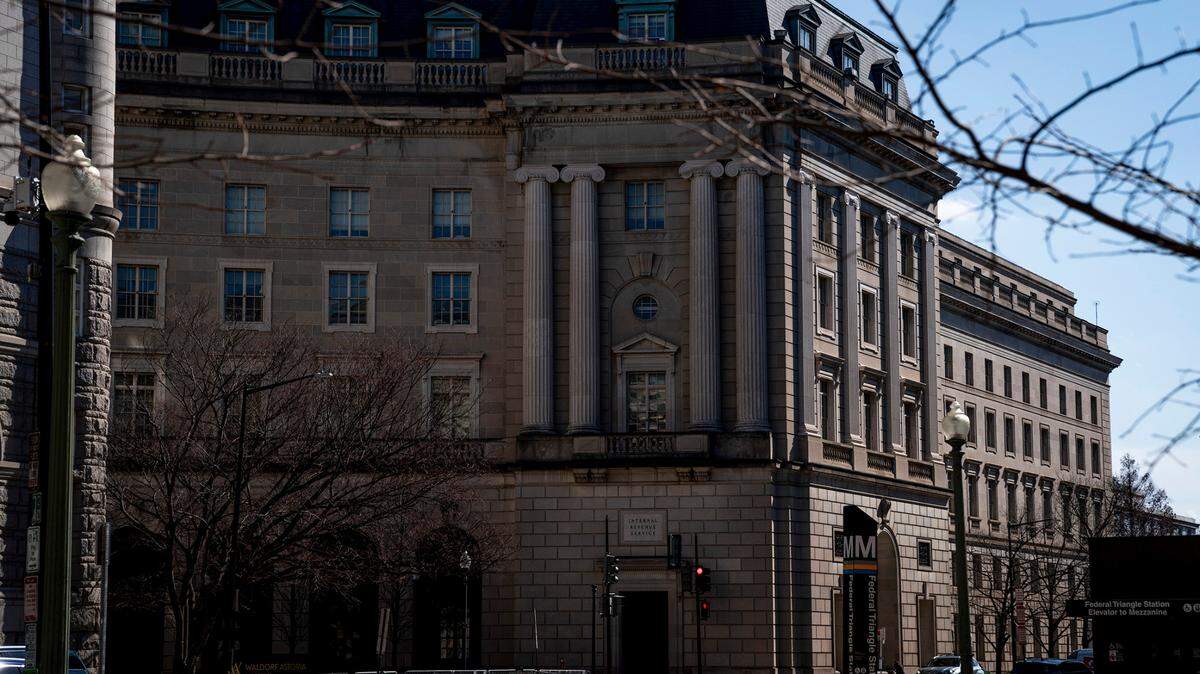 The Internal Revenue Service (IRS) office building in Washington on Feb. 26, 2025.