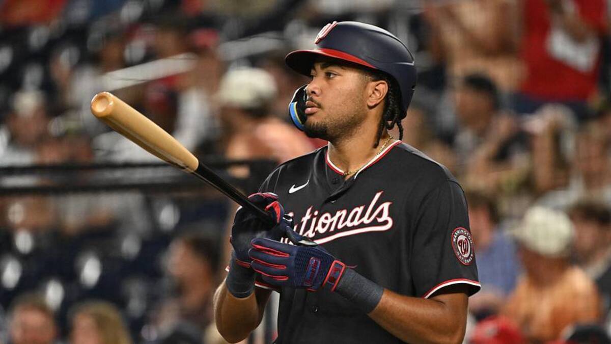  James Wood's 166 wRC+ leads all National League hitters, though he wasn't among the top six of NL outfielders in the first batch of votes released. | Rafael Suanes-Imagn Images 