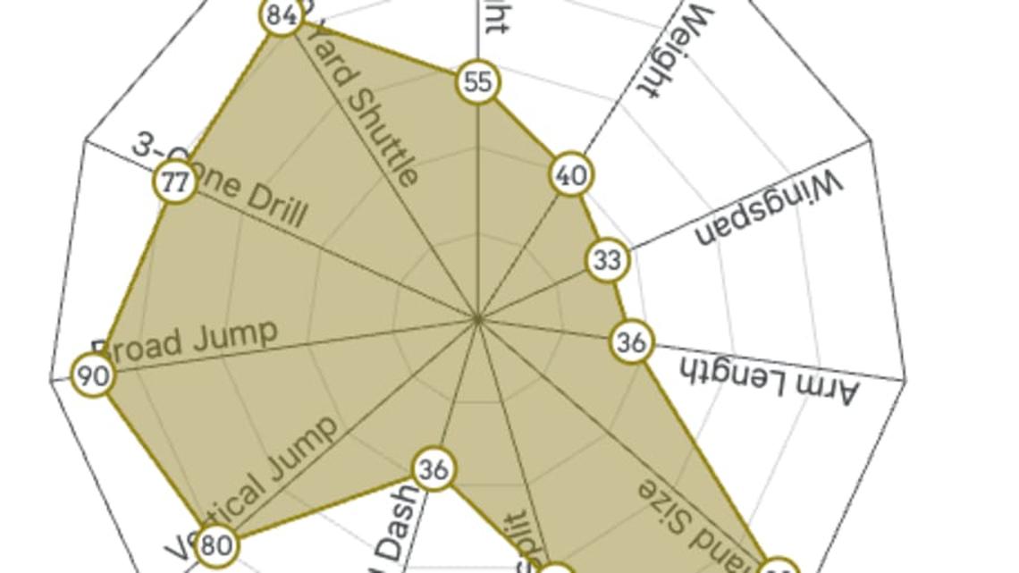  Logan Bruss Spider Chart | Mockdraftable 