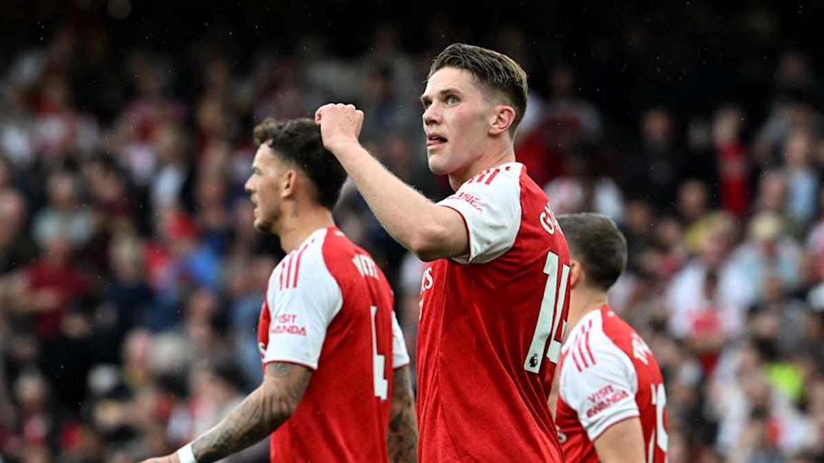  Viktor Gyökeres bolstered his healthy goal tally. | Stuart MacFarlane/Arsenal FC/Getty Images 