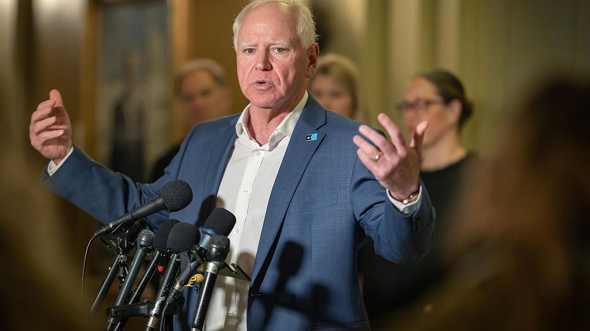 In his final two years in office, Minnesota Gov. Tim Walz was forced to embrace bipartisan dealmaking with a Republican speaker of the House and make concessions to address a looming budget deficit. (Elizabeth Flores/The Minnesota Star Tribune/TNS)