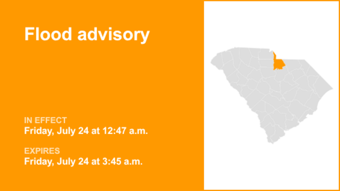 Flood advisory in place for Lancaster County until 3 a.m. Friday triggered by heavy rain 