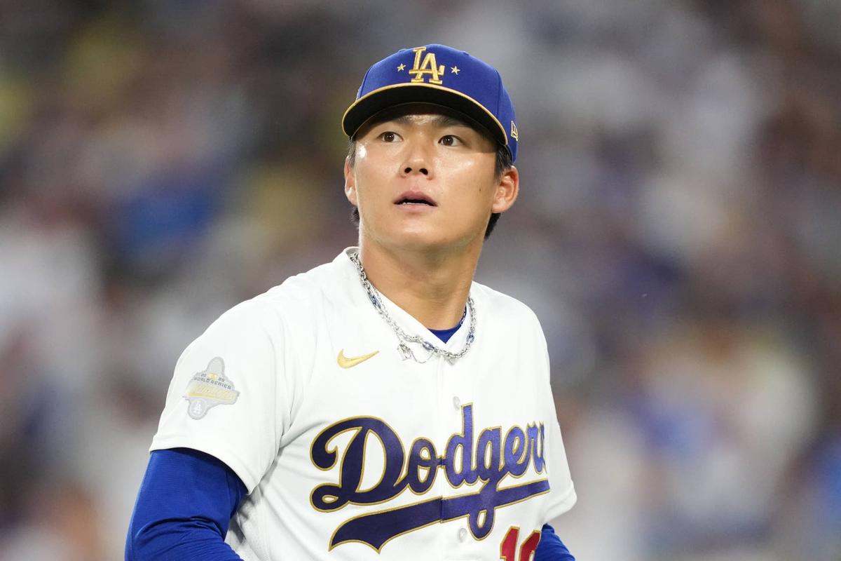  Los Angeles Dodgers starting pitcher Yoshinobu Yamamoto (18) Kirby Lee-Imagn Images