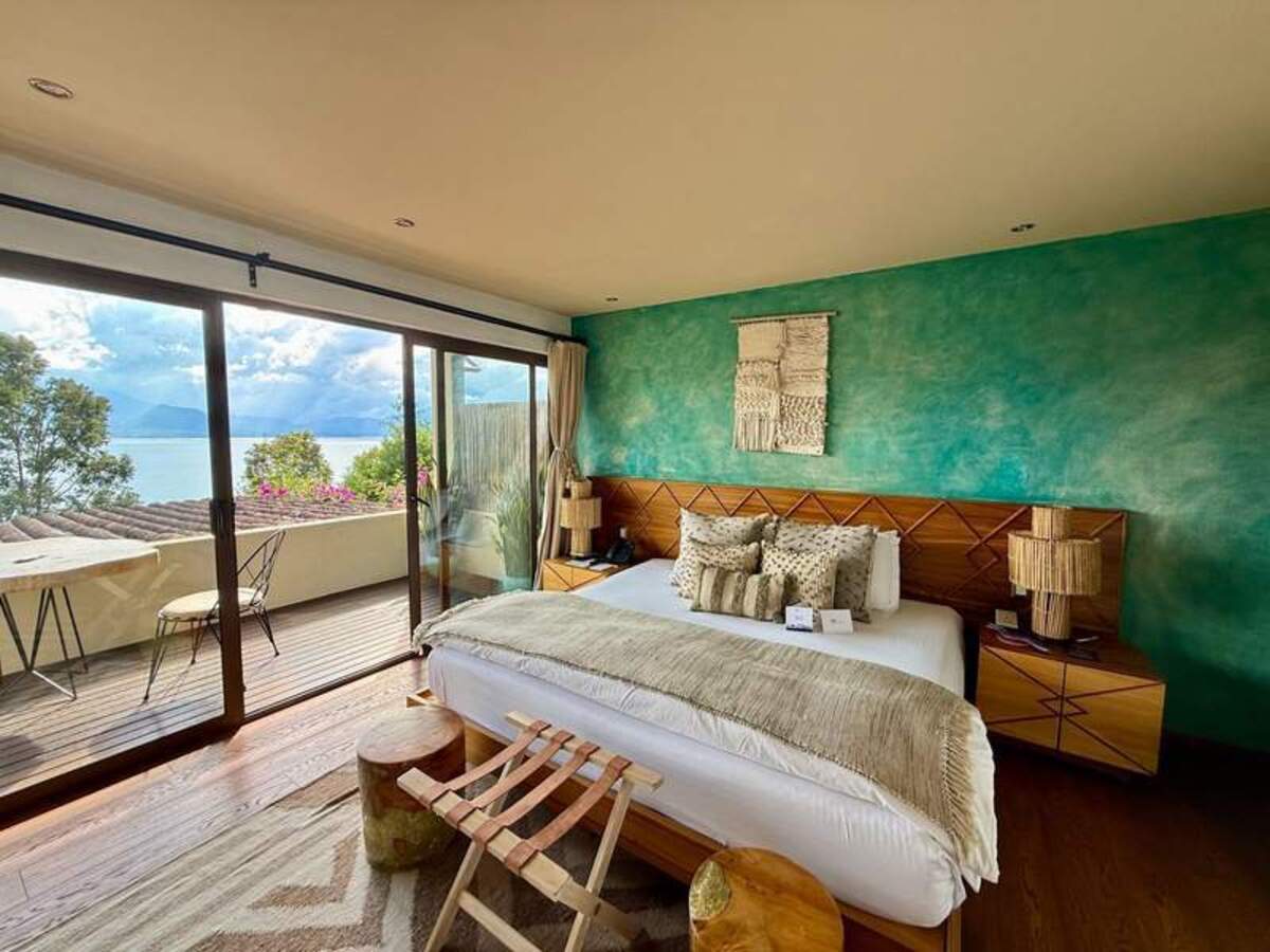  Every guest room looks toward Lake Atitlán, making the landscape the focal point of the stay. Photo credit: Gentry Hale 