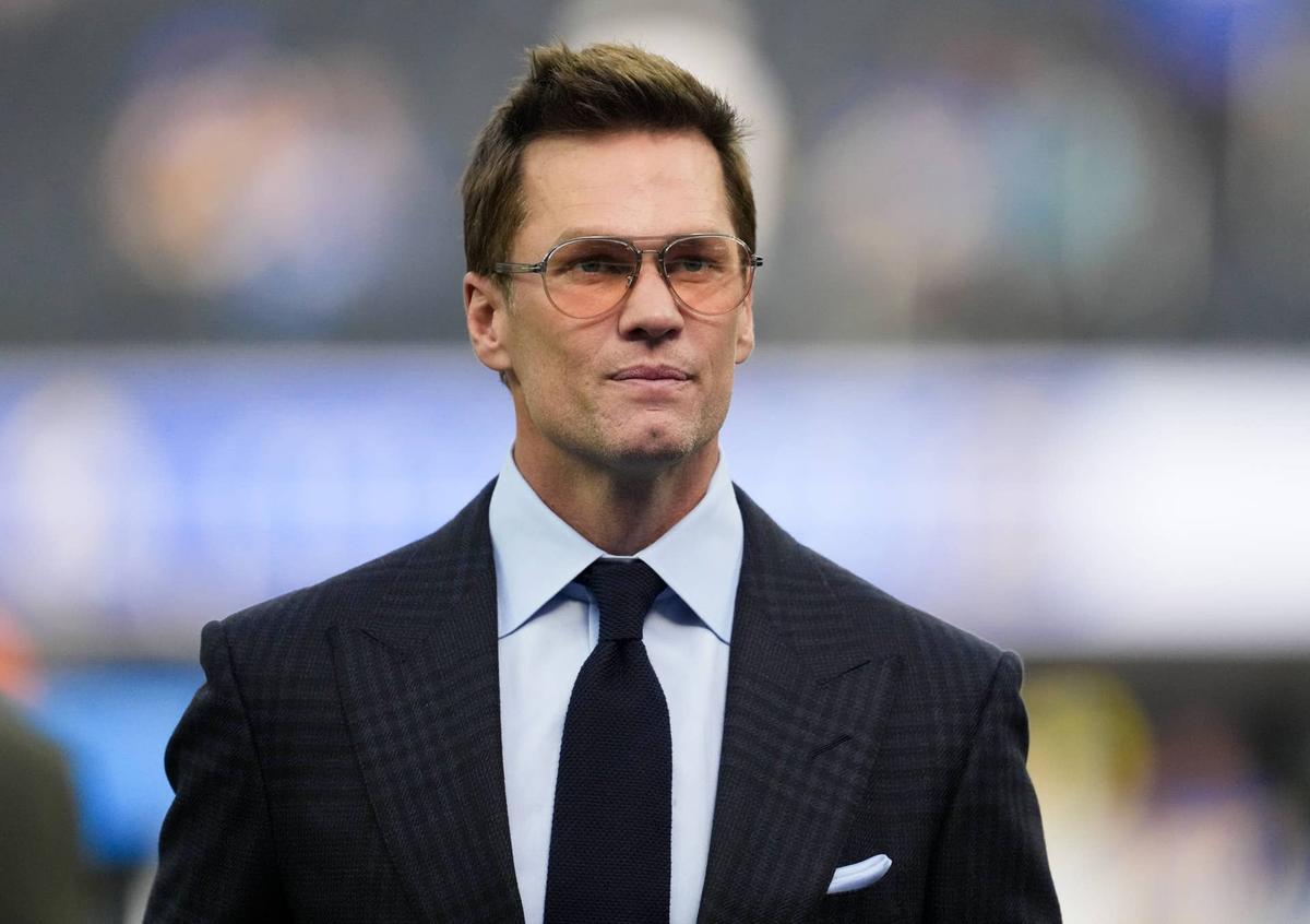  Former NFL QB and current Fox broadcaster Tom Brady. Kirby Lee-Imagn Images