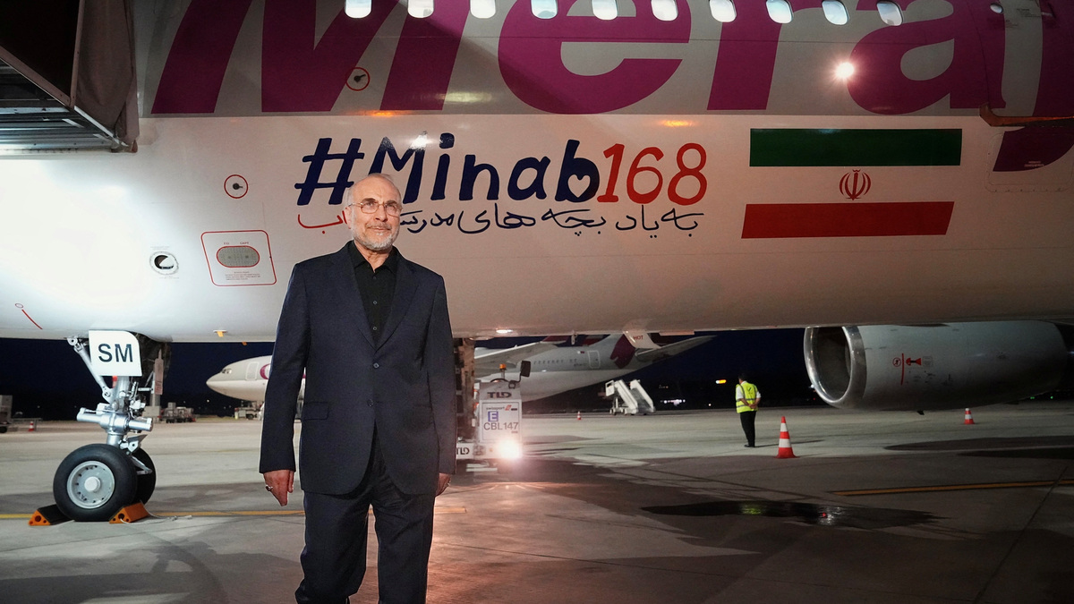 Iranian Parliament Speaker Mohammad Bagher Ghalibaf arrives at Zurich Airport, in Zurich, Switzerland, June 20, 2026. Hamed Malekpour/Iranian Parliament Speaker Office/WANA (West Asia News Agency)/Handout via REUTERS