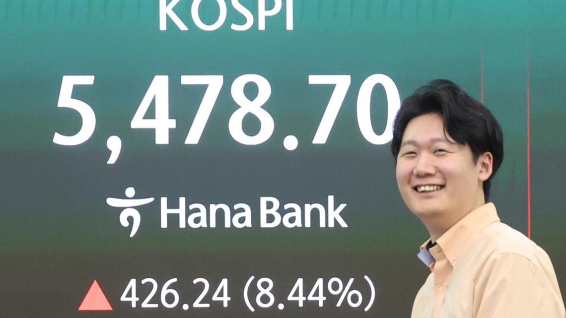 Seoul stocks jump over 8 pct amid hopes for end to Middle East conflict 