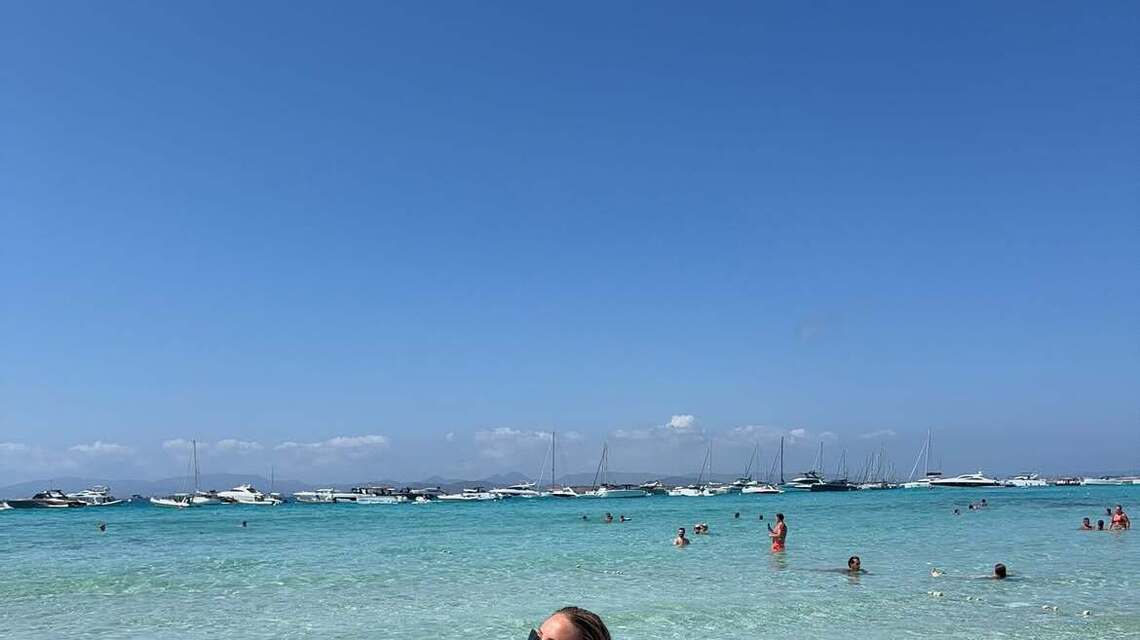 Alix Earle Is Ethereal in Europe in a Tiny Beaded Bikini With Thong Bottoms 