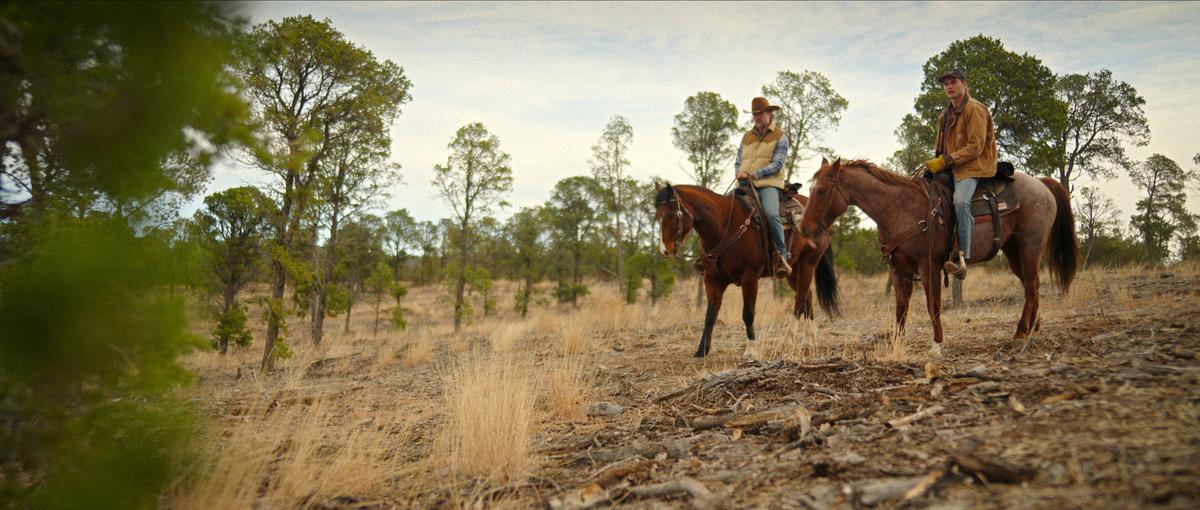 Josh Duhamel as Staten and Garrett Wareing as Lucas in ‘Ransom Canyon’, 2025Courtesy of Netflix