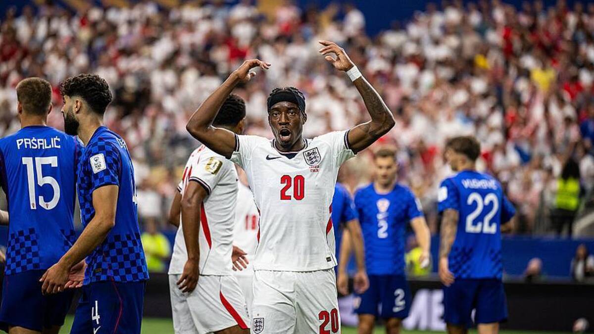  Madueke was terrific throughout against Croatia. | Marvin Ibo Guengoer/GES Sportfoto/Getty Images 