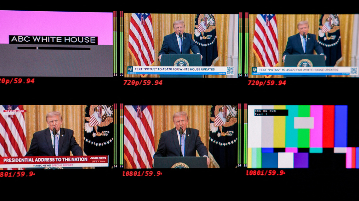 ABC, NBC, CNN do not air Trump's election-security speech live on primary channels 
