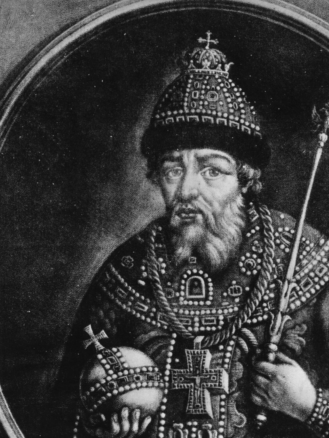  Ivan IV, czar of Russia from 1547 to 1584, known as Ivan the Terrible. Rischgitz/Getty Images 