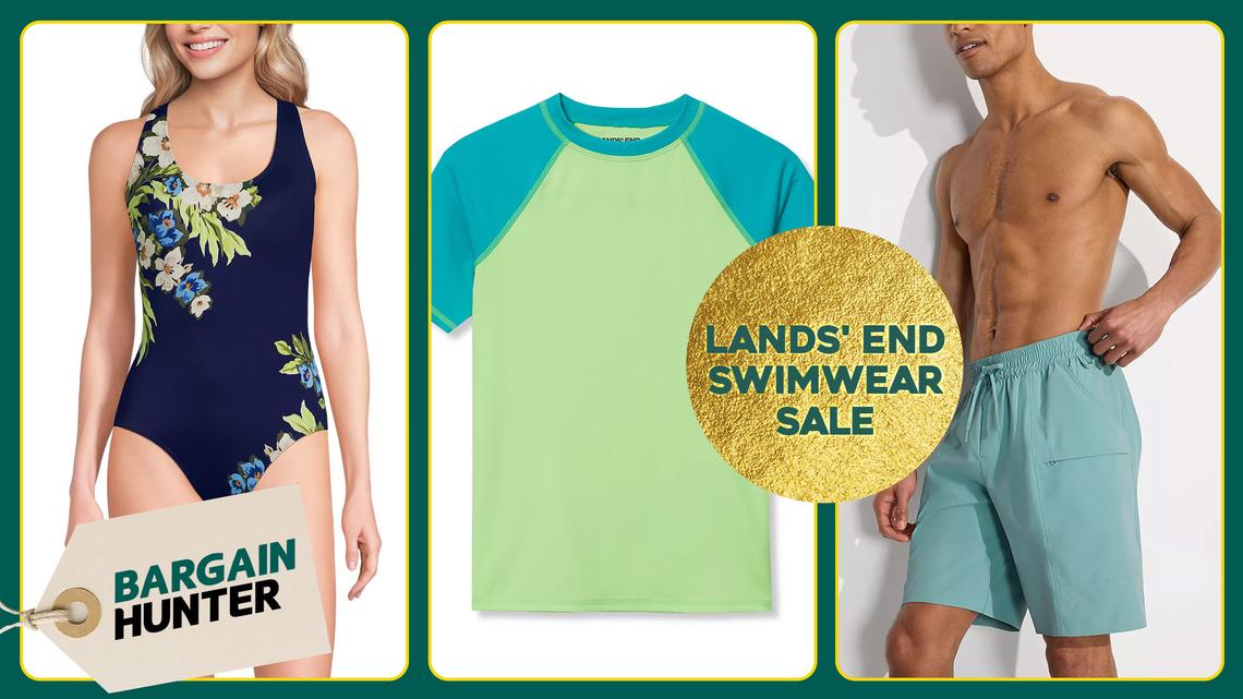The Pool Is Calling! Save Up to 50% With Code During the Lands' End Swimwear Sale 
