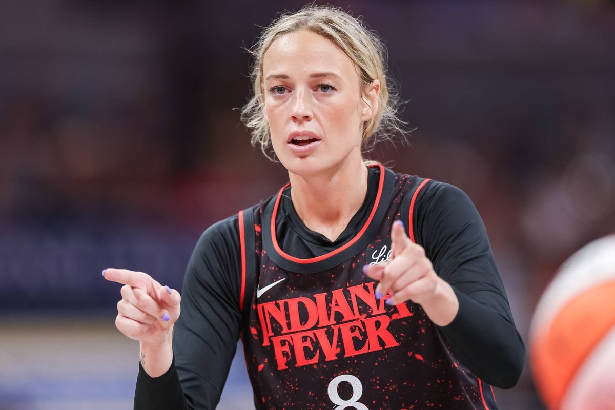  Indiana Fever guard Sophie Cunningham during a WNBA game. Getty