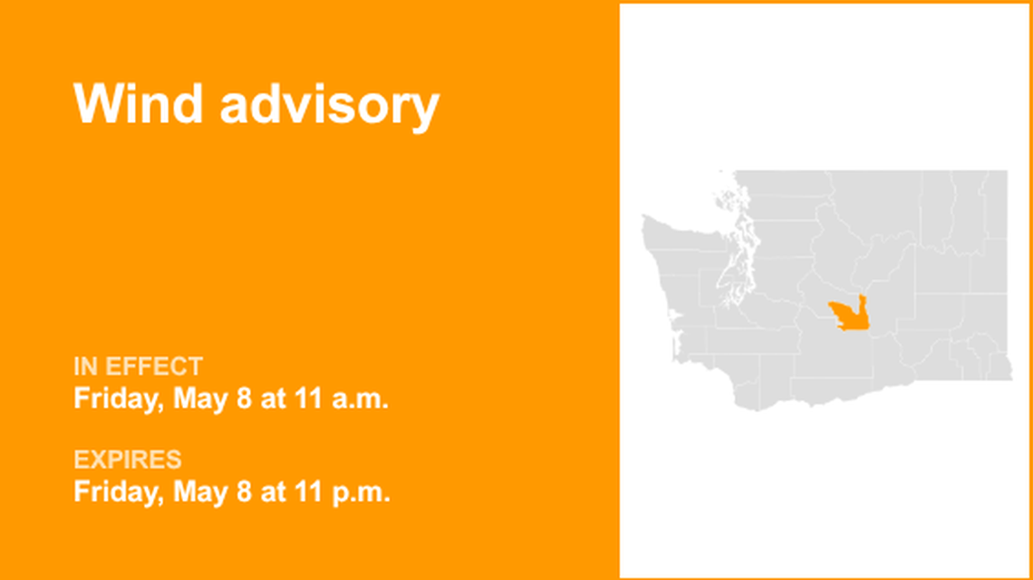 UPDATE: Wind advisory affecting Kittitas Valley until Friday night, says the NWS 