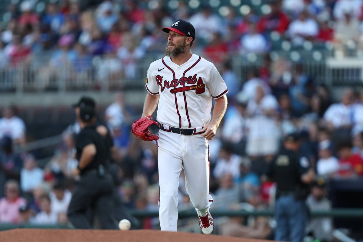  Atlanta Braves pitcher Chris Sale (51) Mady Mertens-Imagn Images
