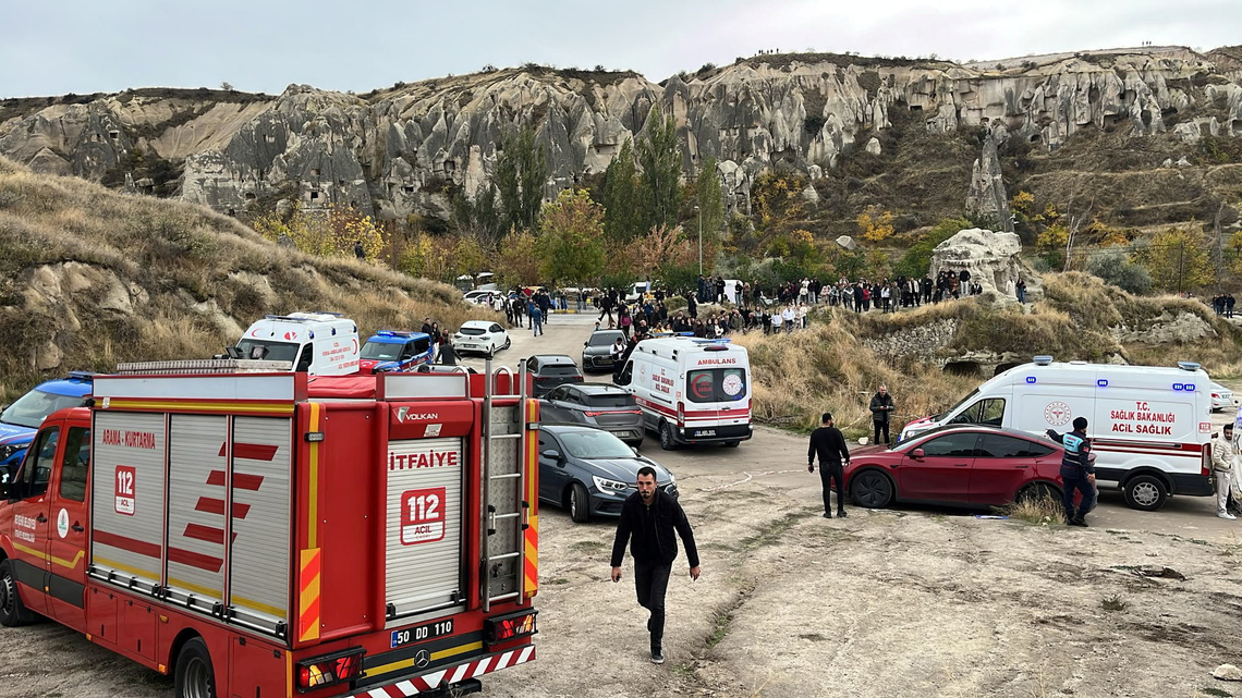 Fairy chimney rockfall kills two at Turkey's Cappadocia tourist attraction after heavy rain 