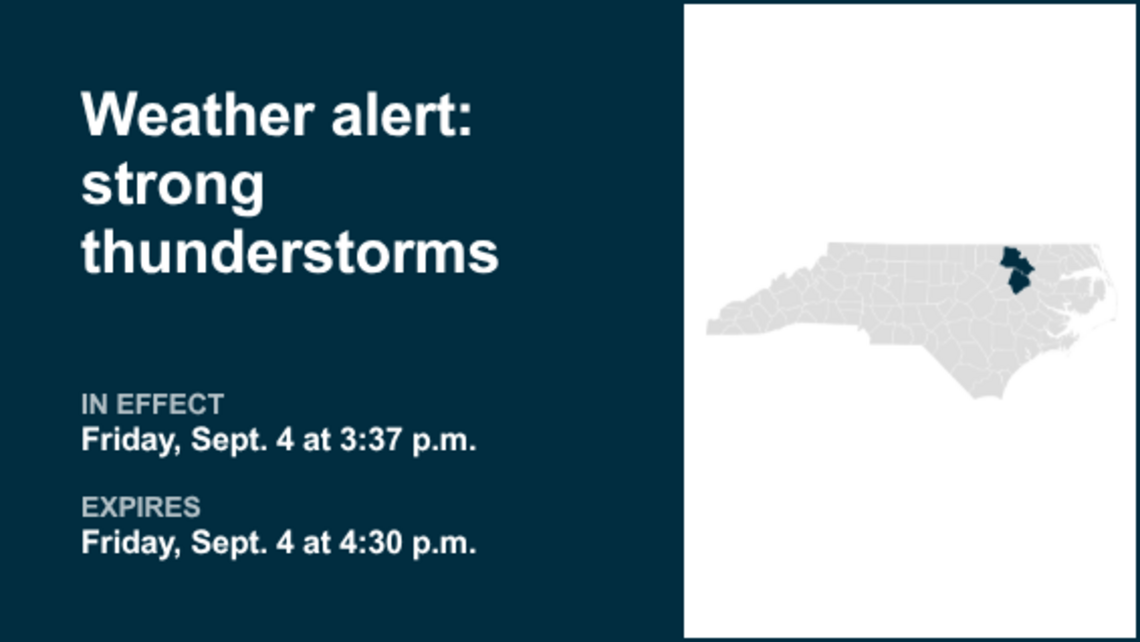 UPDATE: Pea-sized hail expected with thunderstorms in Warren and Halifax counties Saturday 