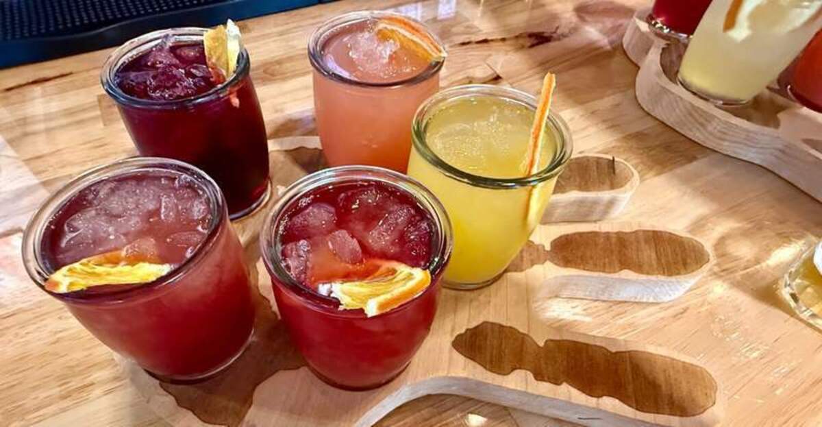  Mano Negra serves flights of sangria on a wooden tray that looks like an open hand! Photo credit: Christine Tibbetts 