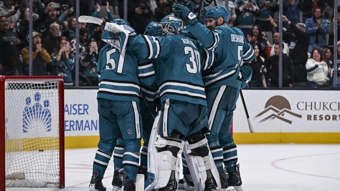 Sharks ride string of late-game heroics into encounter vs. Leafs    