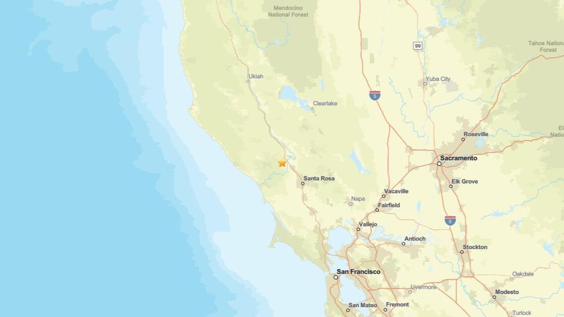 Earthquake measuring 2.5 shakes area near Healdsburg, CA on May 15 